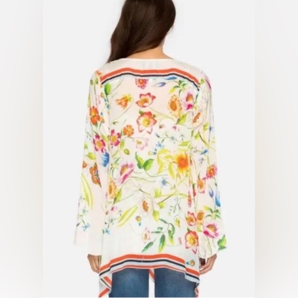 Johnny Was Fiska Floral Kimono Lightweight Oversized Tunic Type Blouse Medium - Picture 4 of 9
